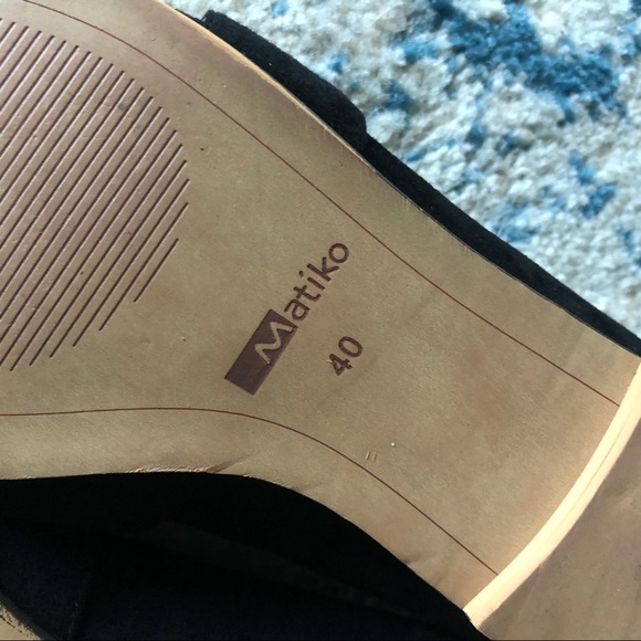 Matiko suede loafer point shoes with fringe NWT - Picture 5 of 10